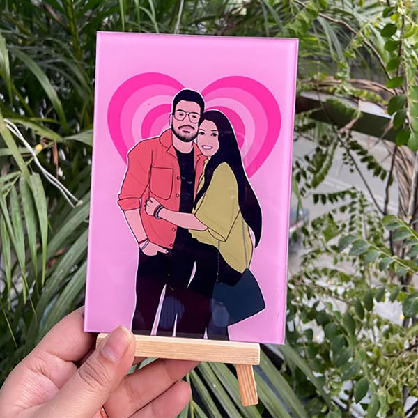 AP001 - Couple - Minimal illustration Frame