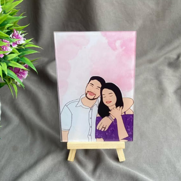 AP002 - Beautiful Couple - Minimal illustration Frame