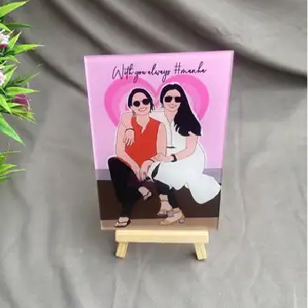 AP007 - Best Friend - Minimal illustration Frame