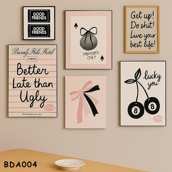 BDA004 - Set of 6 - Aesthetic Frames Bundle