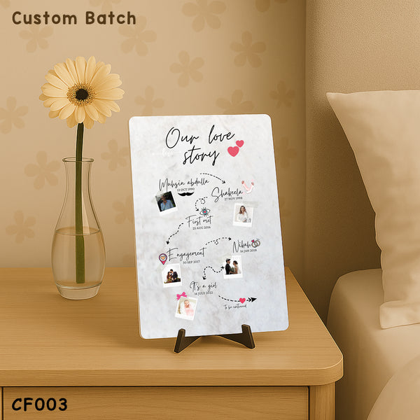 CF003 - Our Love Story - Couple Frame
